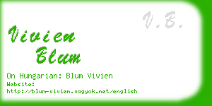 vivien blum business card